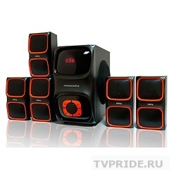 Dialog Progressive AP-555 BLACK акустические колонки 5.1, 40W512W RMS, USBSD reader