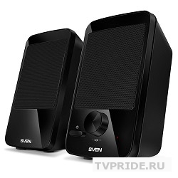 SVEN 312, черный 2.0, 100  20 000 Гц, 4Вт