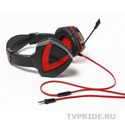 A4 Bloody G500, черный/красный Наушники с микрофоном, 2.2м Silver