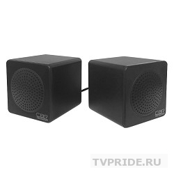 CBR CMS 292 Black USB Акустическая система 2.0, динамики 5,7 см.