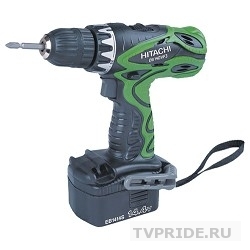 Hitachi DS14DVF3-RA Аккумуляторный шуруповерт DS14DVF3-RA  400-1200 об/мин, 1,4 А/ч, 14,4В, 2 аккумулятора EB1414S, UC18YG