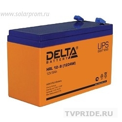Delta HRL 12-9 9А/ч, 12В свинцово- кислотный аккумулятор