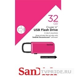 SanDisk USB Drive 32Gb Cruzer U SDCZ59-032G-B35PZ USB2.0, Pink/Black