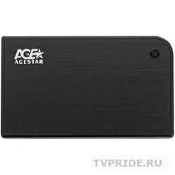AgeStar 3UB2A14 BLACK USB 3.0 Внешний корпус 2.5" SATA AgeStar 3UB2A14 BLACK USB3.0, алюминий, черный, безвинтовая конструкция 10604