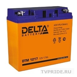 Delta DTM 1217 17 А/ч, 12В свинцово- кислотный аккумулятор