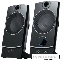 Колонки Oklick OK-118 2.0 черный 4Вт портативные