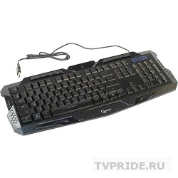 Клавиатура Gembird KB-G11L, игровая, 3 различные подсветки, 10 доп. клавиш