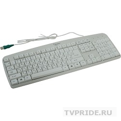 Keyboard Gembird KB-8350U, USB, бежевый, лазерная гравировка символов