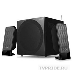 MICROLAB M-300U 2 колонкисабвуфер дерево чёрные 38W RMS, FM-тюнер