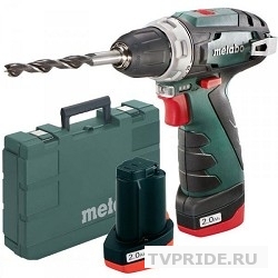 Metabo PowerMaxx BS Безударная дрель-шуруповерт 600080510  10.8В 2х4.0,LC40,патр.,кейс, вес 0.8 кг 