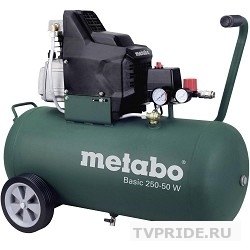 Metabo 250-50 W  Компрессор 601534000  масл.1.5кВт,50л, вес 32.5 кг 