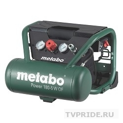 Metabo Power 180-5 W OF  Компрессор 601531000  безмасл.1.1кВт,5л,90/м, вес 16 кг 