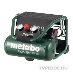 Metabo Power 250-10 W OF  Компрессор 601544000  безм.1.5кВт,10л,110/м, вес 21 кг 