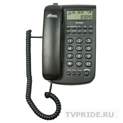 RITMIX RT-440 black Телефон проводной дисп, Caller ID, повтор. набор, регулировка уровня громкости, световая индикац
