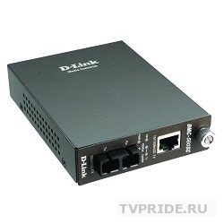 D-Link DMC-515SC/D7AE Медиаконвертер с 1 портом 10/100Base-TX и 1 портом 100Base-FX с разъемом SC для одномодового оптического кабеля до 15 км
