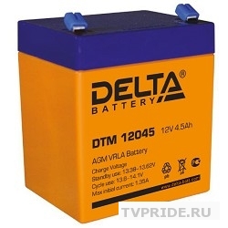 Delta DTM 12045 4,5А/ч, 12В свинцово- кислотный аккумулятор