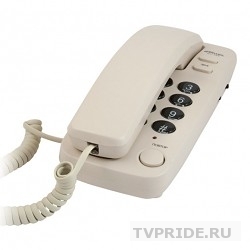 RITMIX RT-100 ivory Телефон проводной Ritmix RT-100 бежевый повторный набор, регулировка уровня громкости, световая индикац