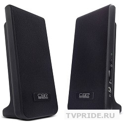 CBR CMS 295 Black, 21 Вт 2 Вт RMS, питание USB, 3.5 мм линейный стереовход, цвет черный