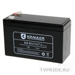 Krauler Батарея KR-BAT-12/7.2 свинцово-кислотная, 12В/7,2Ач