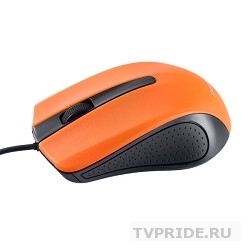Perfeo мышь оптическая, 3 кн, USB, 1,8м, чёрн-оранж PF-353-OP-OR