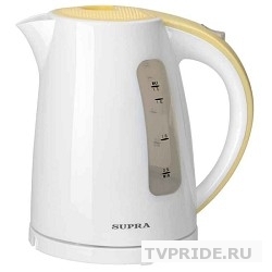 Чайник SUPRA KES-1726 white/yellow, 1,7 л., 2200Вт, пластик