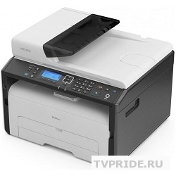 Ricoh SP 277SNwX 408158 Принтер/Копир/Сканер,A4,Лазер,23стр/мин.макс.нагруз20Кстр/мес,АПД 35л,подача1501л,Проц-р 360МГц,128Мб ОЗУ,GDI,USB 2.0,10/100 Ethernet,802.11 b/g/n Wi-Fi,NFC,Карт-ж 2600стр
