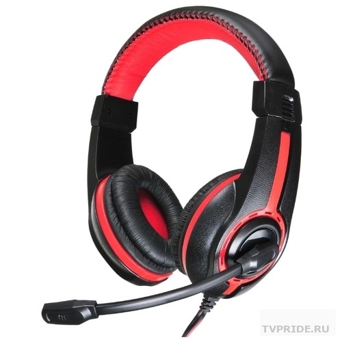 Oklick HS-L200 черный/красный 2м мониторы оголовье