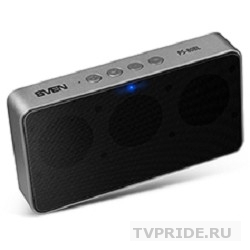SVEN PS-80BL, черный 6 Вт, Bluetooth, microSD, FM, встроенный аккумулятор