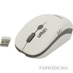 Мышь беспроводная Smartbuy ONE 344CAG с зарядкой от USB бело-серая SBM-344CAG-WG