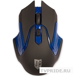 Jet.A Comfort OM-U57G BlackBlue USB Беспроводная мышь, 800/1200/1600dpi, 3 кнопки