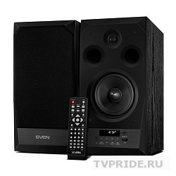 SVEN АС MC-20, чёрный 90 Вт, FM-тюнер, USB/microSD, дисплей, ПДУ, Bluetooth, Optical