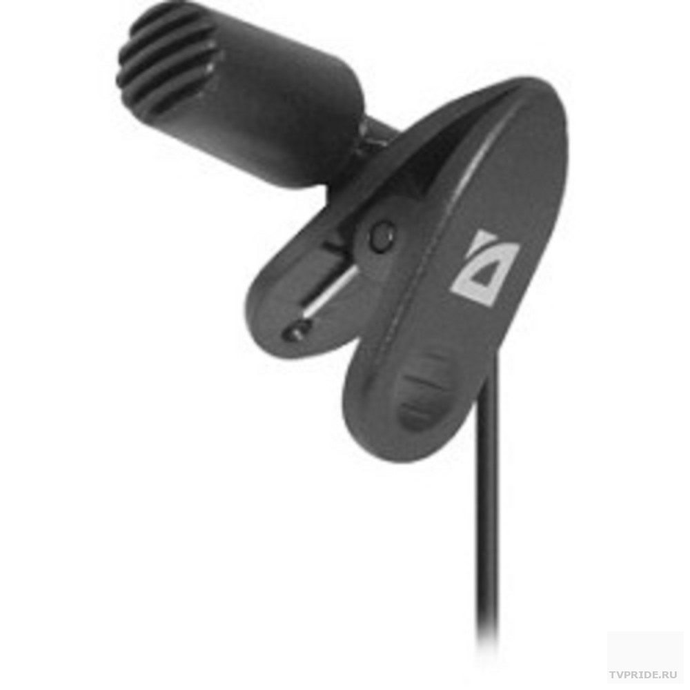 Defender MIC-109 черный, на прищепке, 1,8 м 64109