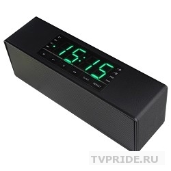 Ginzzu GM-883B, BT-Колонка 2x5w/LCD/USB/TF/AUX/FM/часы/2будильн