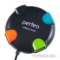 Perfeo USB-HUB 4 Port, PF4283 чёрный