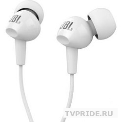 JBL C100SIUWHT наушники вкладыши, белый, проводные Mini jack 3.5 mm