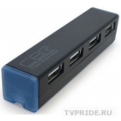 CBR CH 135 USB-концентратор, 4 порта. Поддержка PlugPlay. Длина провода 4,5см.