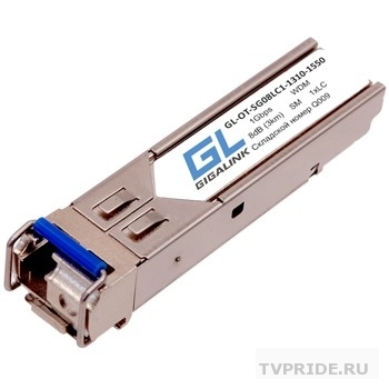 GIGALINK GL-OT-SF14SC1-1310-1550 Модуль SFP, WDM, 100/155 Мбит/c, одно волокно SM, SC, Tx1310/Rx1550 нм, 14 дБ до 20 км GL-09T