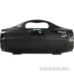SVEN PS-460, черный 18 Вт, Bluetooth, FM, USB, microSD, LED-дисплей, 1800мАч