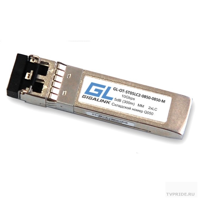 GIGALINK GL-OT-ST05LC2-0850-0850-M Модуль GIGALINK SFP, 10Гбит/с, два волокна, ММ, 2xLC, 850 нм, 5 дБ до 300 м GL-P03MM