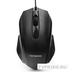 Гарнизон Мышь GM-110, USB, чип- Х, черный, 800 DPI, 2кн.колесо-кнопка