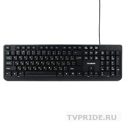 Гарнизон Клавиатура GK-115, USB, черный, поверхность- шлифованный алюминий