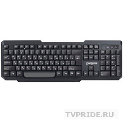 Exegate EX264084RUS Клавиатура Exegate LY-404, USB, черная, 104кл, Enter большой Color box