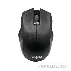 Exegate EX264100RUS Мышь Exegate SH-9027 black, optical, 3btn/scroll, 1000dpi, USB, шнур 1,5м., Color box