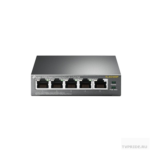 TP-Link TL-SG1005P Настольный коммутатор с 5 гигабитными портами 4 порта PoE