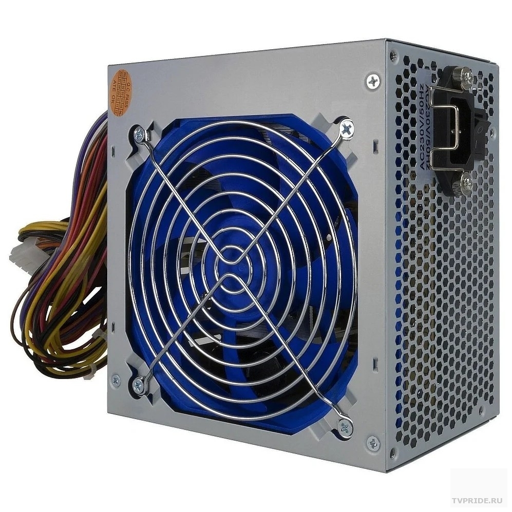 CROWN Блок питания CM-PS500office 204in, 120mm FAN, SATA2, PATAbig Molex3, FDD1, 44pin, Lines 1x12V OEM, скоба