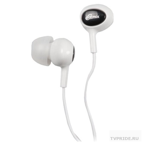 RITMIX RH-022 WhiteBlack наушники вкладыши 100 дБ, разъем mini jack 3.5mm