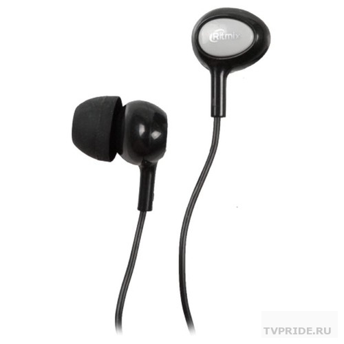 RITMIX RH-022 BlackGrey наушники вкладыши 100 дБ, разъем mini jack 3.5mm