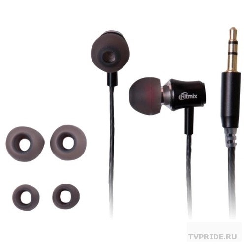RITMIX RH-130 Black наушники, вкладыши 92 дБ, разъем mini jack 3.5mm