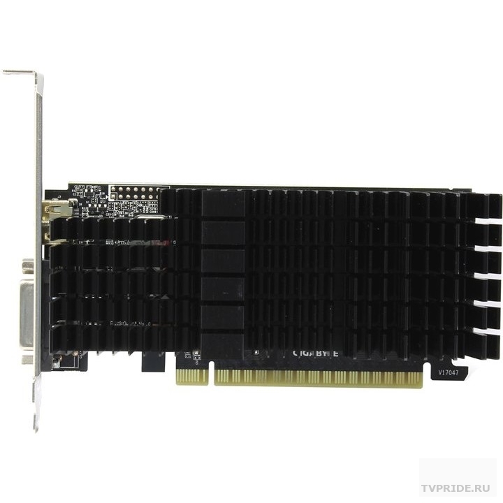 Gigabyte GV-N710D5SL-2GL V1.0 RTL  GT 710 954Mhz PCI-E 2.0 2048Mb 5010Mhz 64 bit DVI HDMI HDCP 