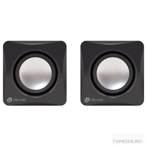 Колонки Oklick OK-330 2.0 черный 6Вт